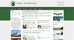 Desktop Screenshot of obecpetrovice.info