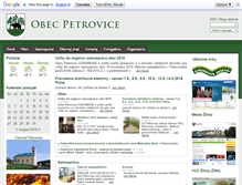 Tablet Screenshot of obecpetrovice.info